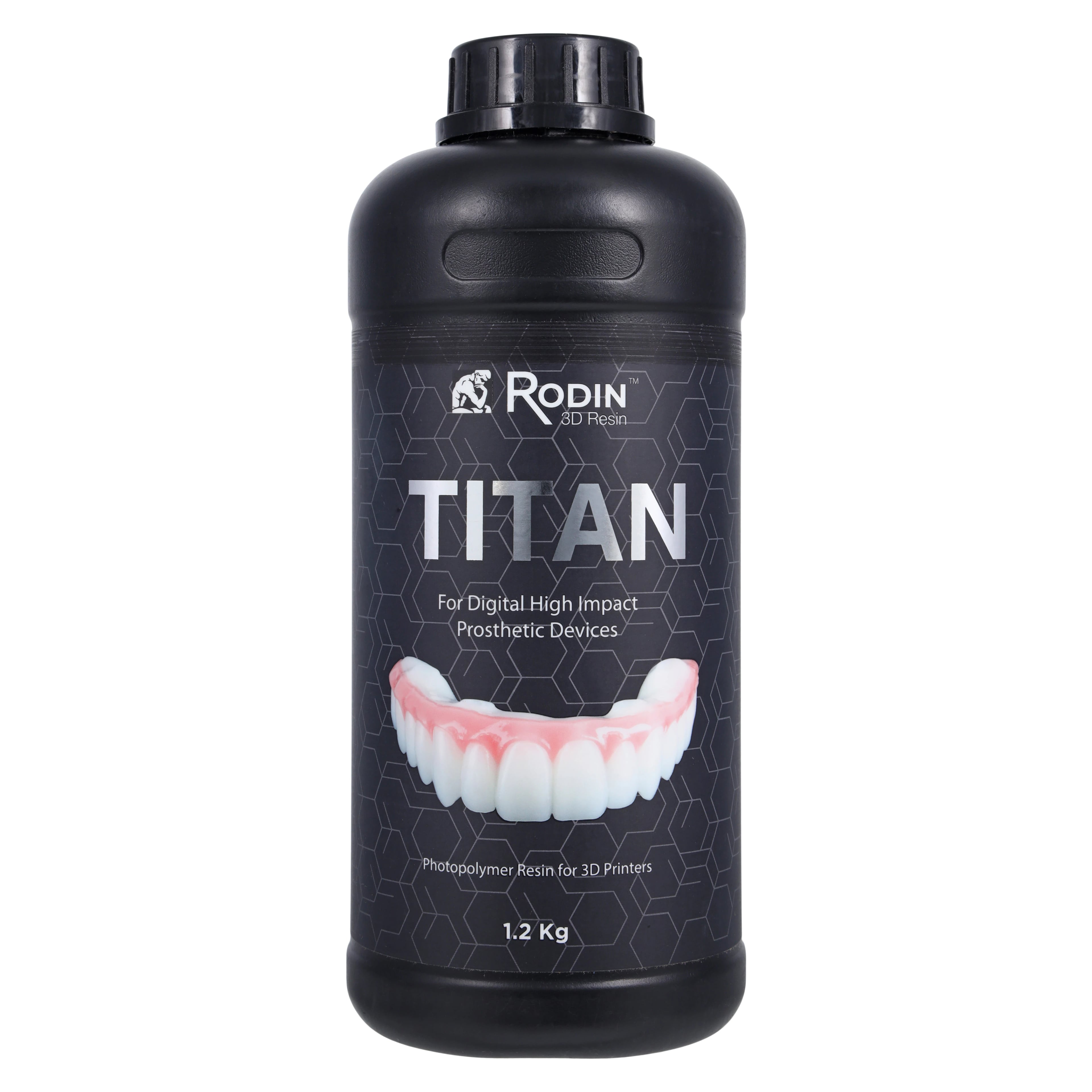 Rodin® Titan Ceramic Nanohybrid 3D Resin, Shade 0M3, 1.2kg Bottle, #23985