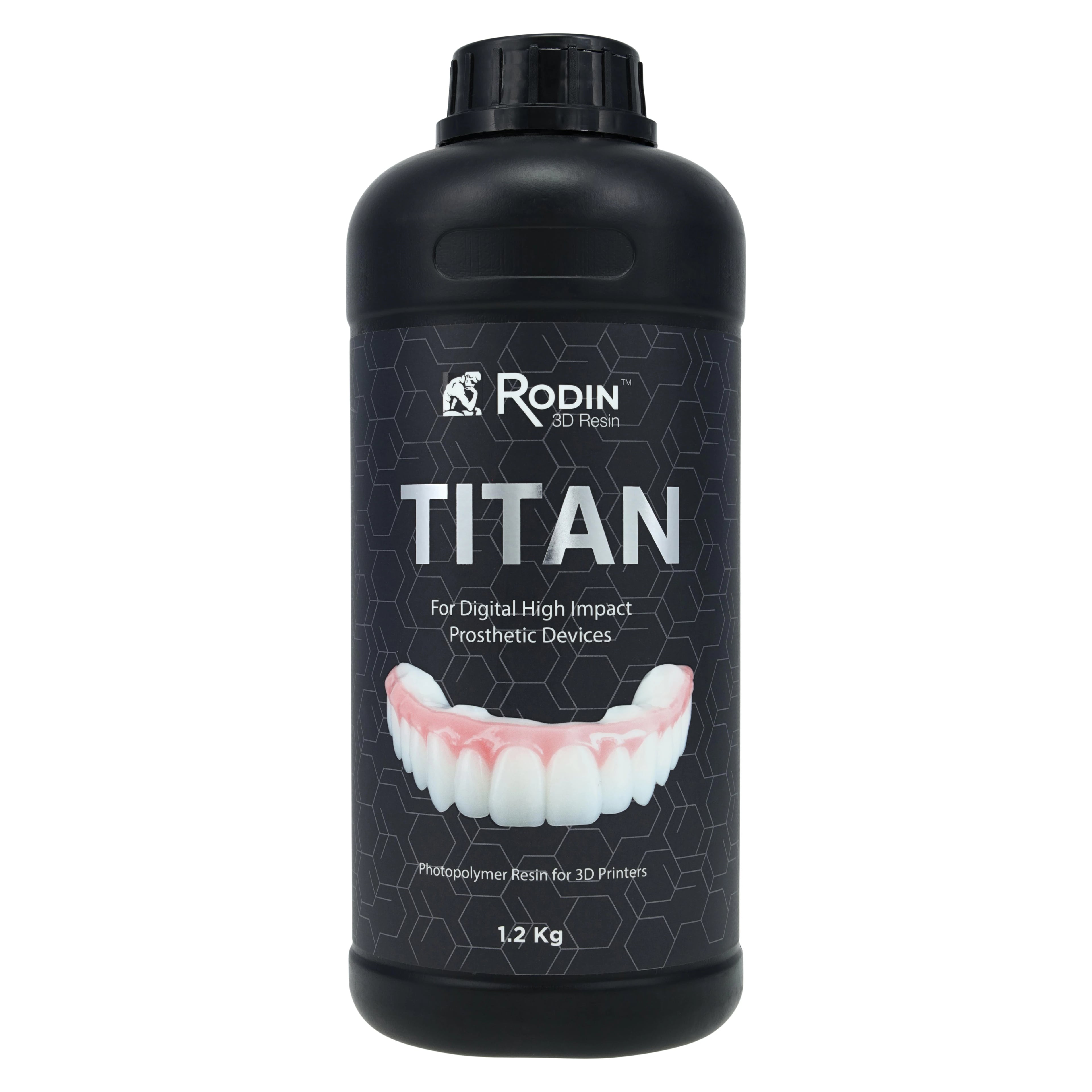 Rodin® Titan Ceramic Nanohybrid 3D Printing Resin, Shade A3, 1.2kg Bottle, #23989