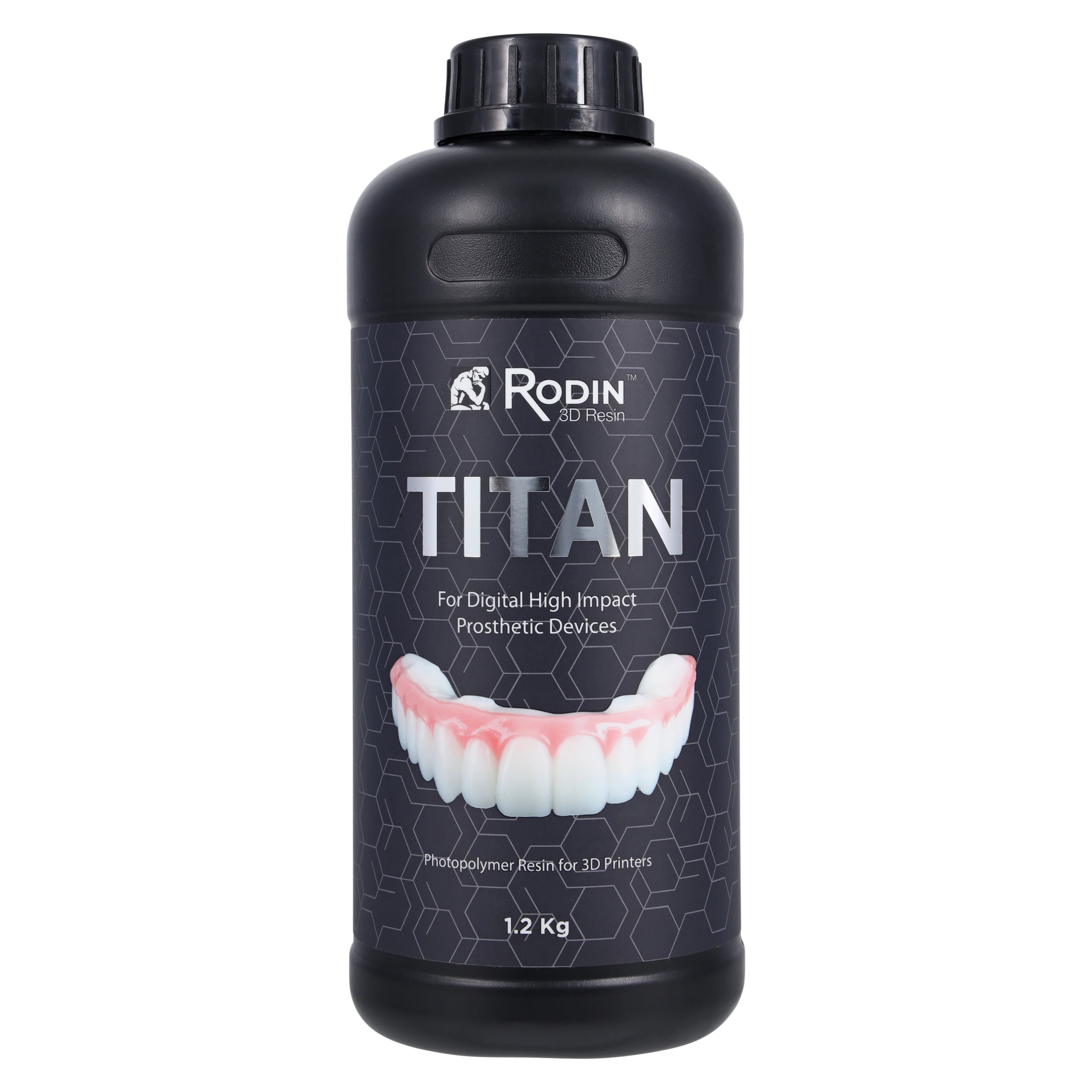 Rodin® Titan Ceramic Nanohybrid 3D Print Resin, Shade C2, 1.2kg Bottle, #23990