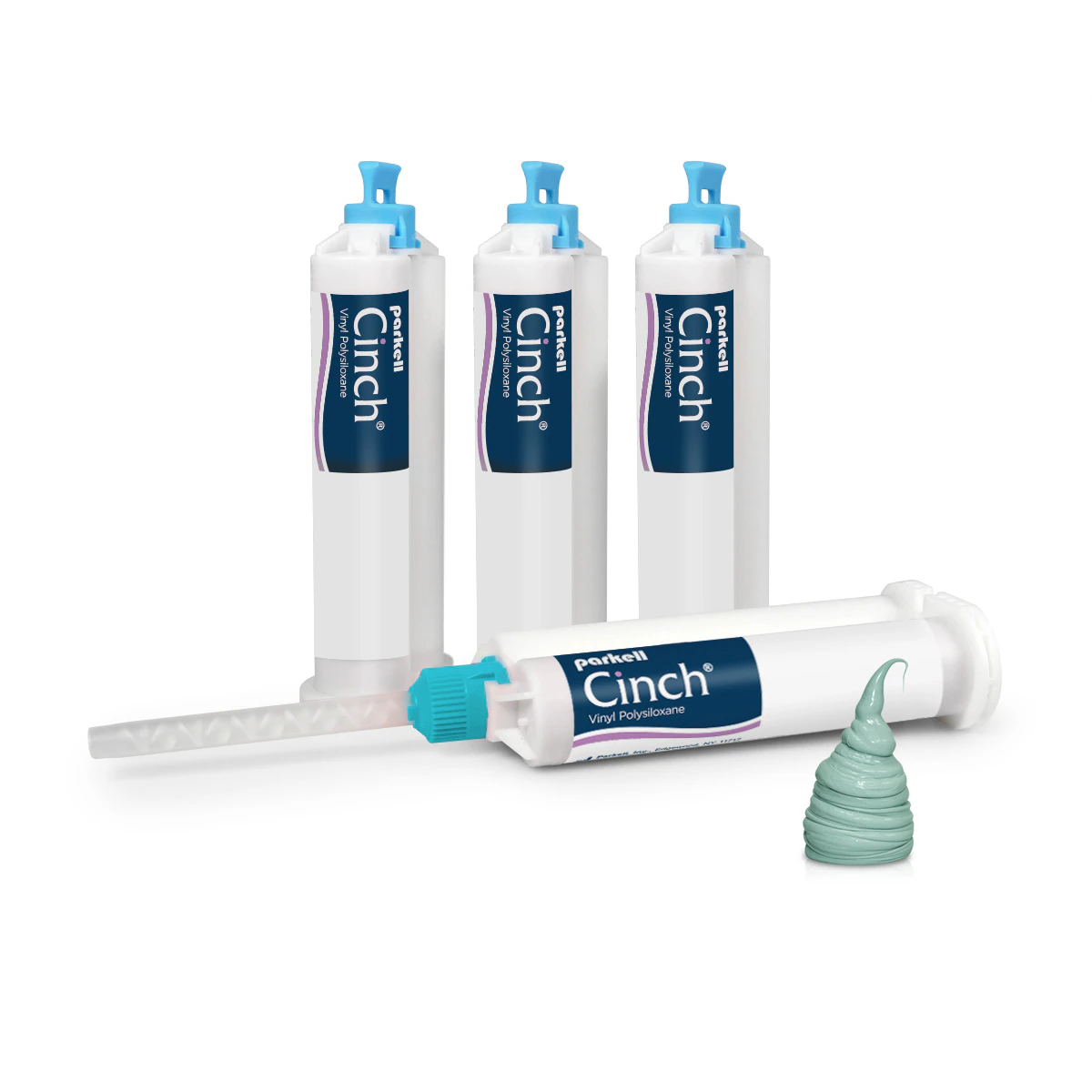 Parkell Quick Cinch Heavy Body VPS Impression Material, Fast Set, 50 ml Cartridges, 4/Pk, S463S