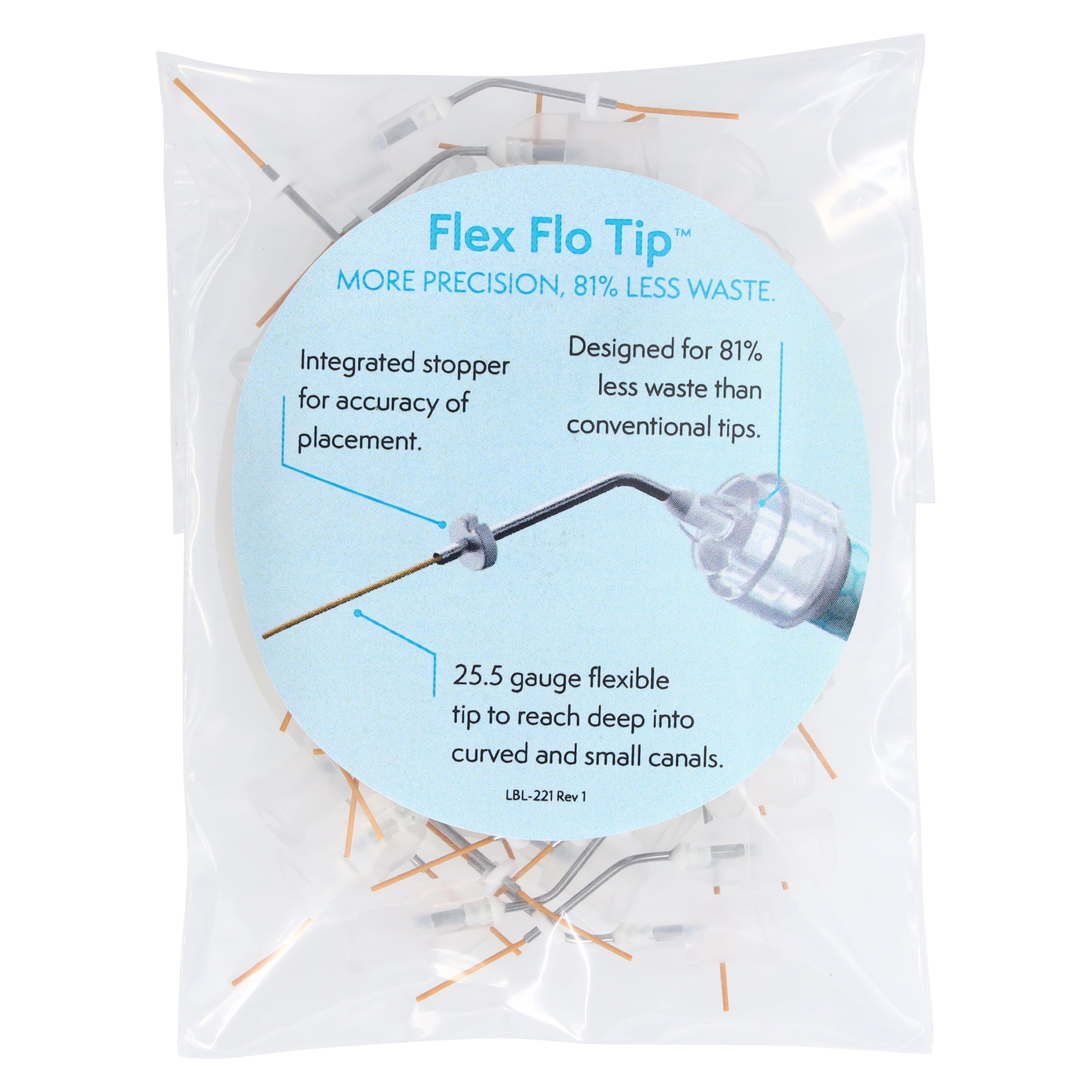 Avalon Biomed Flex Flo Mixing Tips, 25.5 Gauge, 40/Package