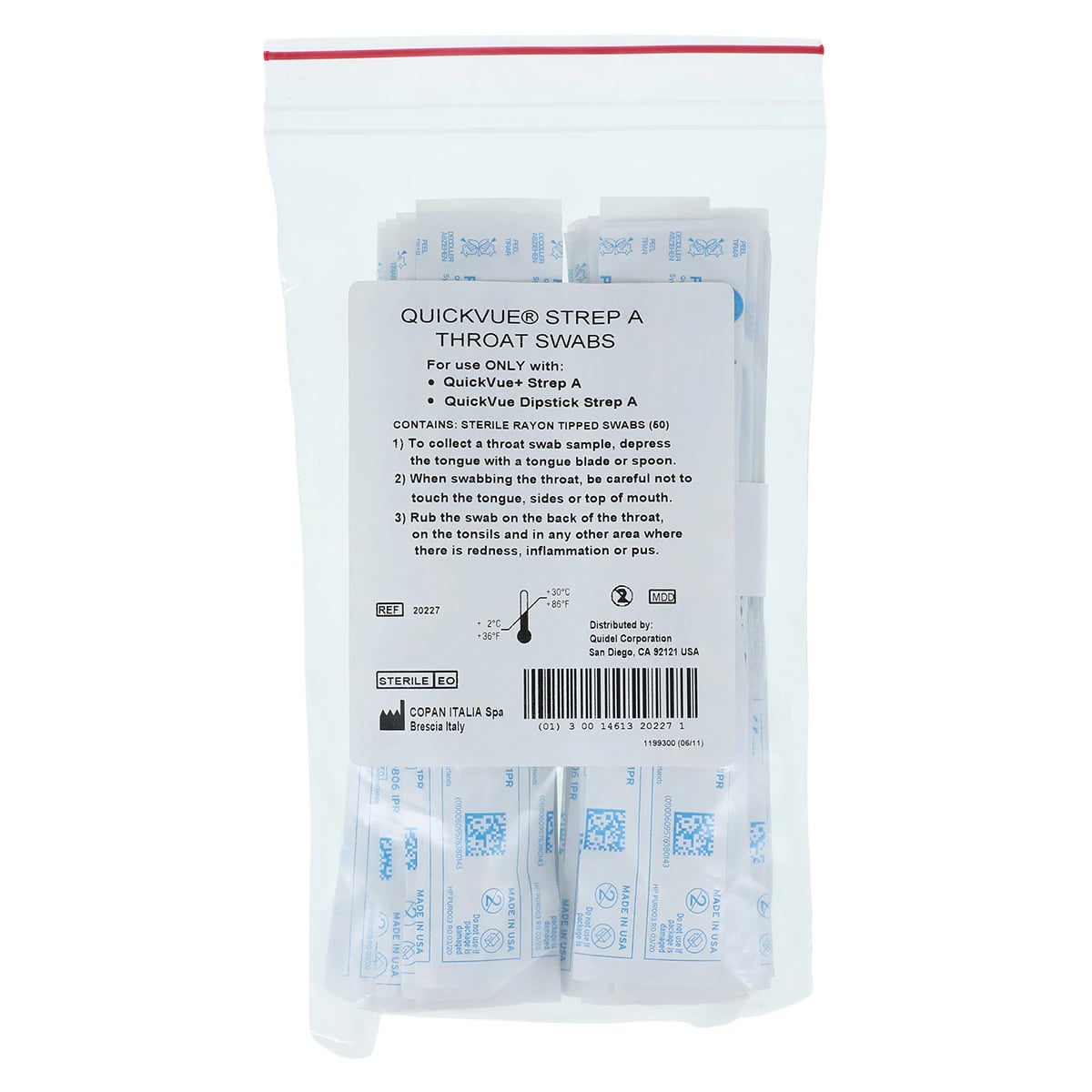 QuickVue Strep A Swab Pack, 50/Box