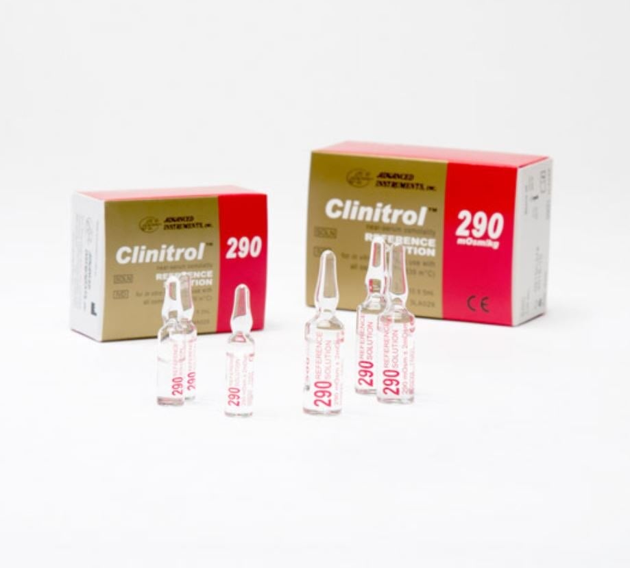 Clinitrol Reference Solution for Osmometer, 290 mOsm, 2 mL Ampules, 10/Package