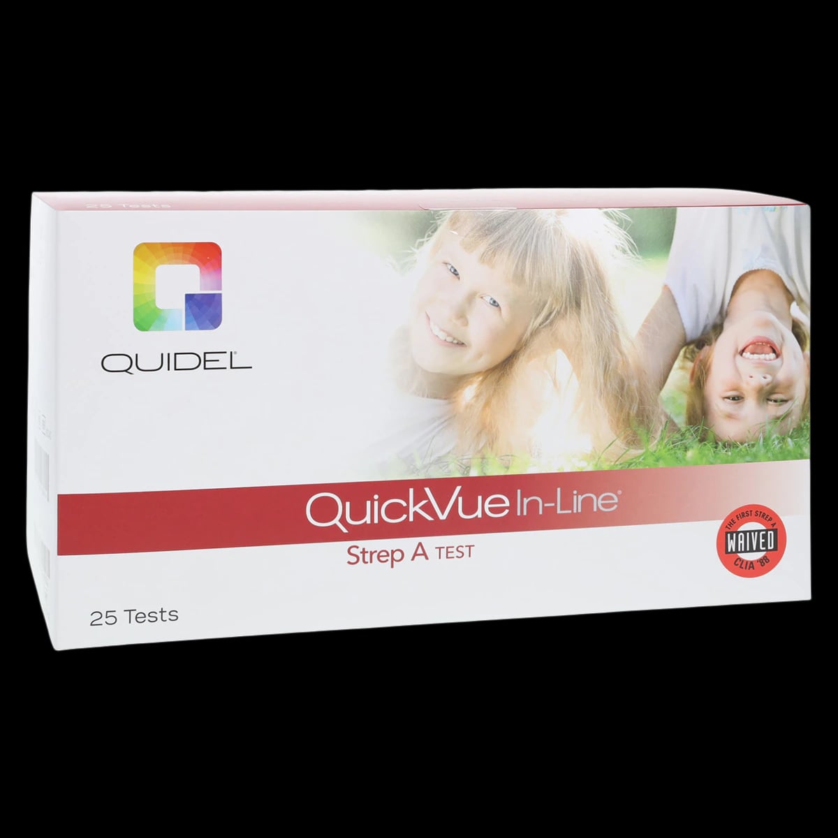 QuickVue In-Line Strep A Test Kit, CLIA Waived, 25 Tests/Box