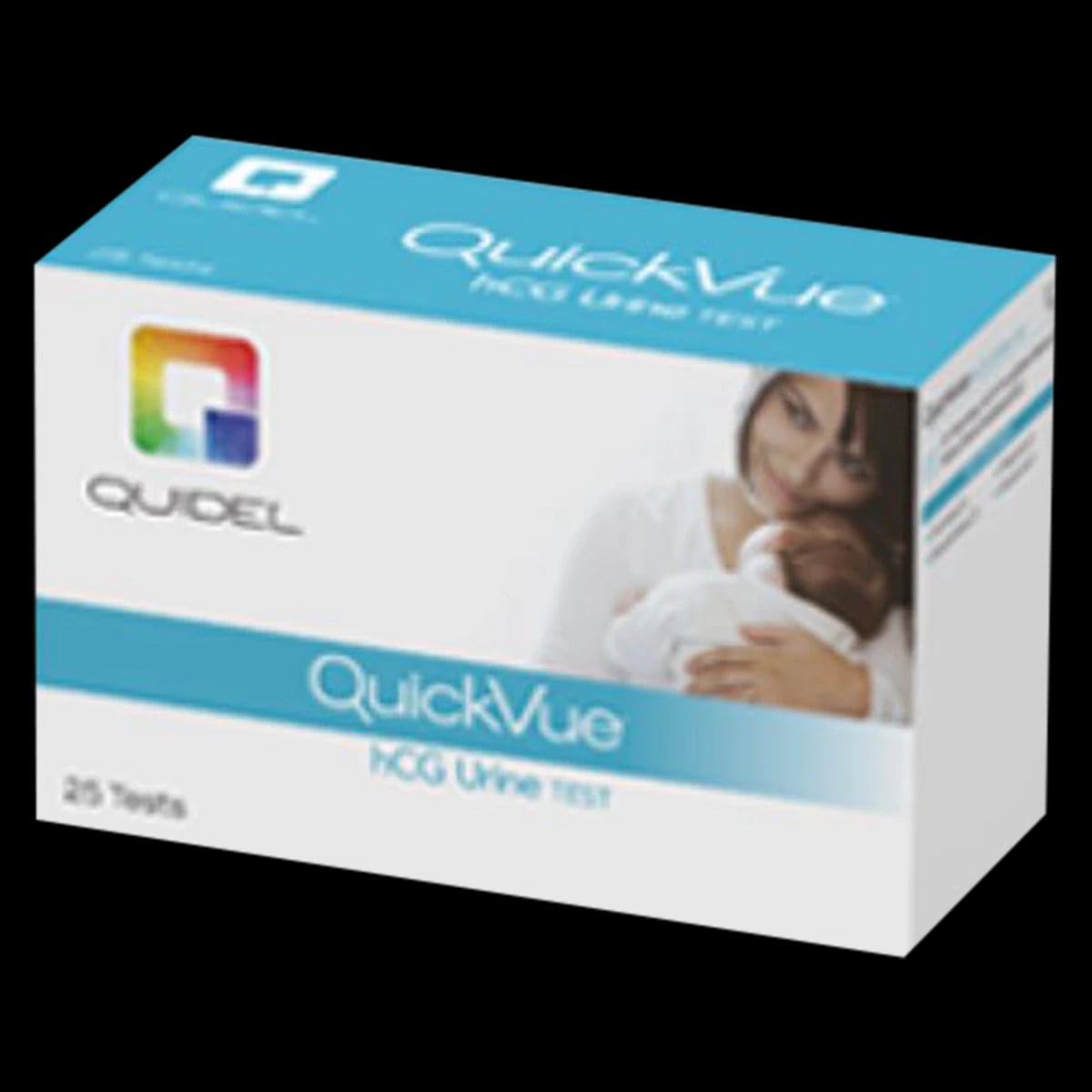 QuickVue One Step HCG Non-Returnable Urine Cassette Test Kit, CLIA Waived, 25 Tests/Box