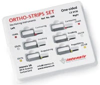 Intensiv Ortho-Strip Single-Sided Assorted Set, 6 Strips (40R, 25R, 15R, 40L, 25L, 15L), OS-SET-SS6