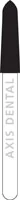 NTI Diamond Bur, FG, Medium Grit, Curettage, Cone Bevel End, 2.1 mm Diameter, 8.0 mm Length, #M878K-021, 5/Pkg
