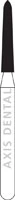 NTI Diamond Bur, FG, Curettage, # M878K, 1.4 mm Diameter, 8.0 mm Length, Medium Grit, Gray Ring, 5/Pk, M878K-014