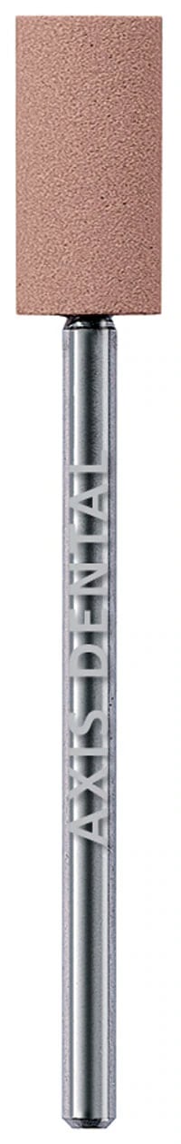 NTI Brown Stone Abrasive, Large Cylinder, HP, Medium, 6.5 mm x 13.0 mm, 12/Pkg, BM731-HP