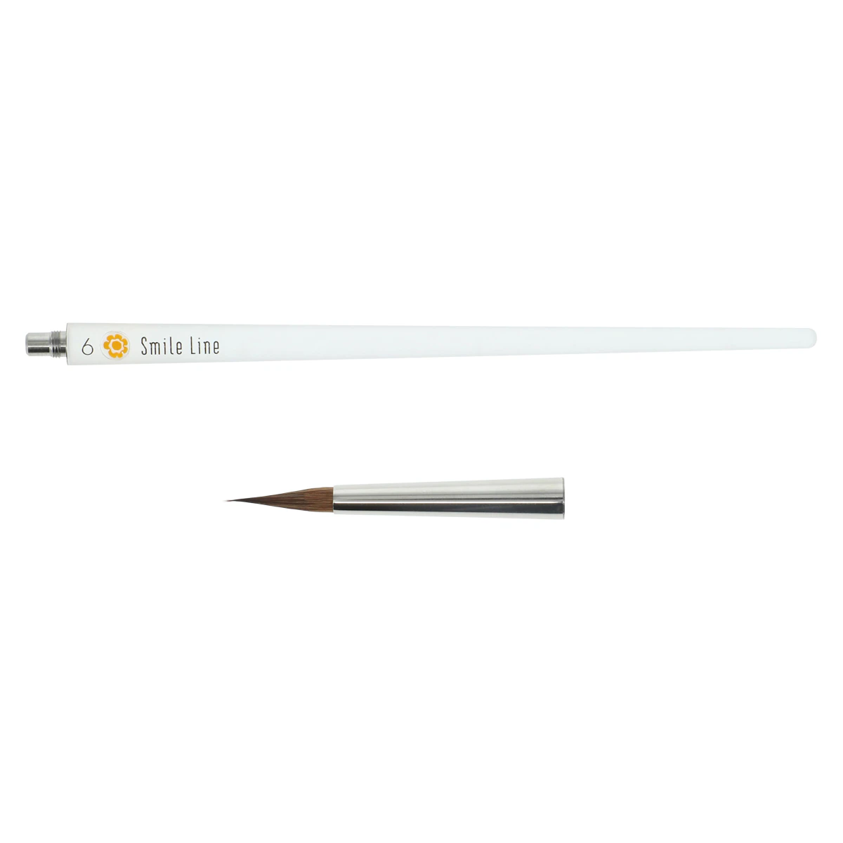 Smile Line USA Kolinsky Ceramist Brush #6, Clear Handle