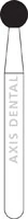 NTI Diamond Burs, FG, Round, #801, 2.3 mm, Super Coarse, Black, 5/Pk, SC801-023