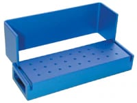 Kerr AXIS Bur Block Aluminum, 27 Hole FG, Blue Anodized, Autoclavable, AB100-1U