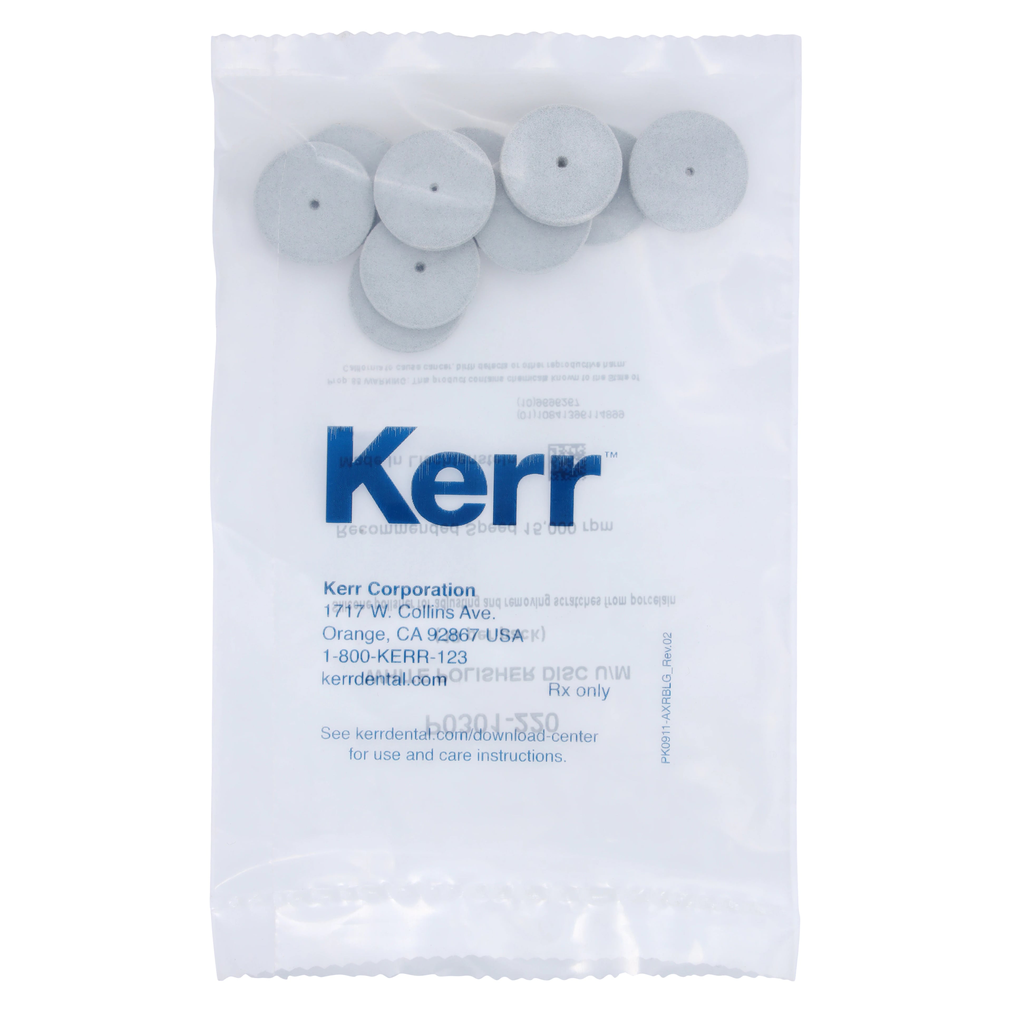 NTI Silicone Polisher, White, Large Disc #220, Unmounted, 22 mm, 10/Pk, P0301-220