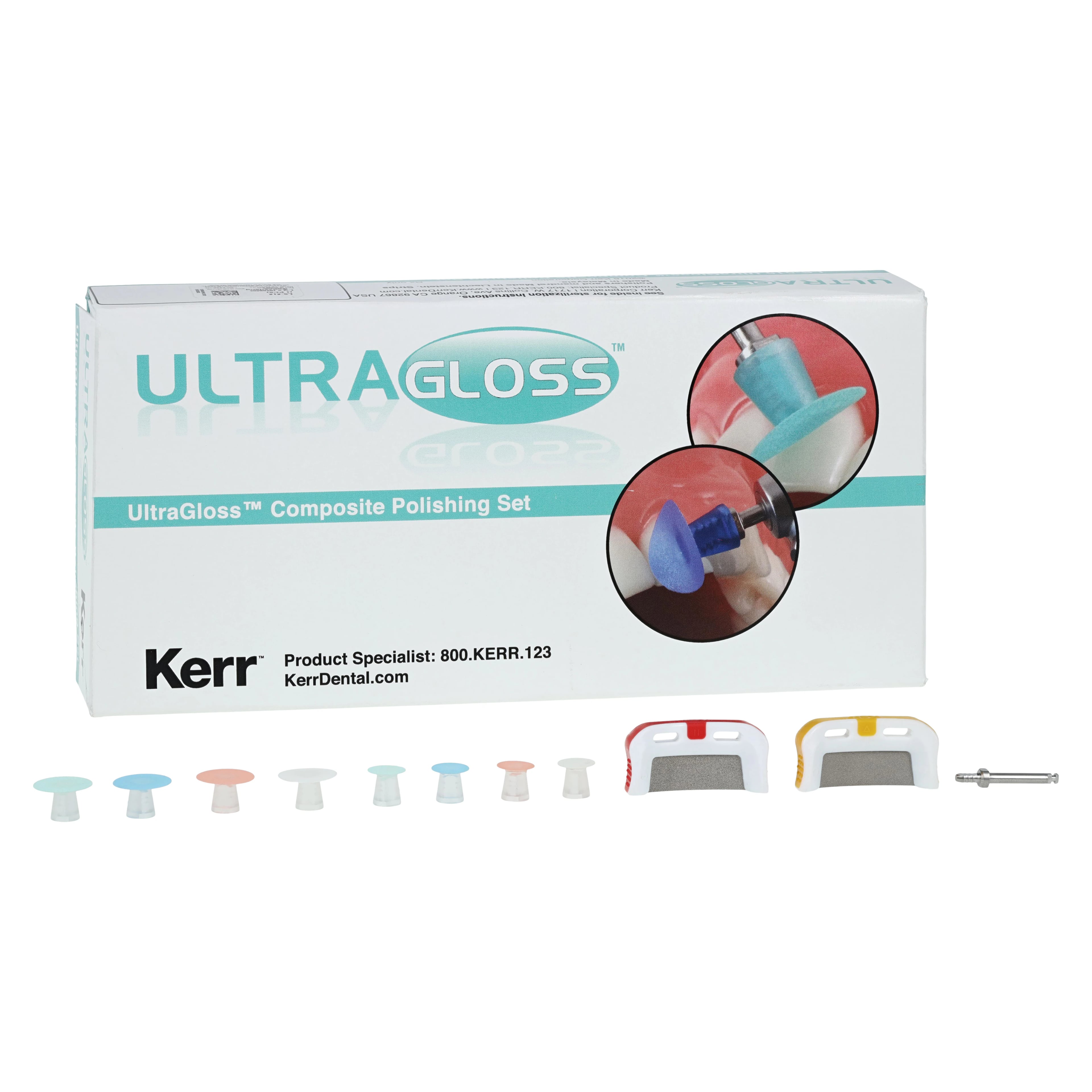 Kerr UltraGloss Composite Polishing Intro Set, 120 Pieces, LS-515