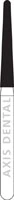NTI Diamond Bur FG Medium Round End Taper #850-016 (M850-016), 1.6 mm Diameter, 10.0 mm Length, Gray Ring, 5/Pack