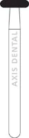 NTI Gold Pack FG Diamond Bur, Coarse Grit, Donut/Wheel Shape, #909-040 (C909-040G), 4.0 mm Diameter, 2.0 mm Length, 50/Pack