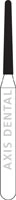 NTI Diamond Bur, FG, Round End Taper, #856, 1.0 mm, Medium Grit, 5/Pk, M856-010