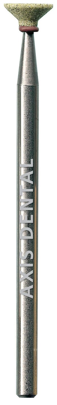 NTI All Ceramic Supermax Inverted Cone HP Diamond Bur, Coarse, Blue, 5.0 mm Diameter, 2.0 mm Length, #G8006, 1/Pkg