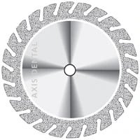 NTI Serrated Diamond Disc, HP, Double-Sided, #946, Medium, Gray, 1/Pk, D946-190