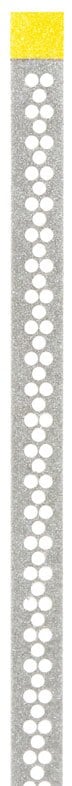 NTI Perforated Diamond Finishing Strips, Narrow, 2.5 mm, Superfine (Yellow), 10/Pk, FSP2-SF