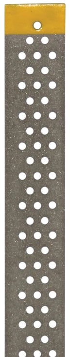 NTI Perforated Diamond Finishing Strips, Wide, 4.0 mm, Superfine (Yellow), 10/Pk, FSP4-SF