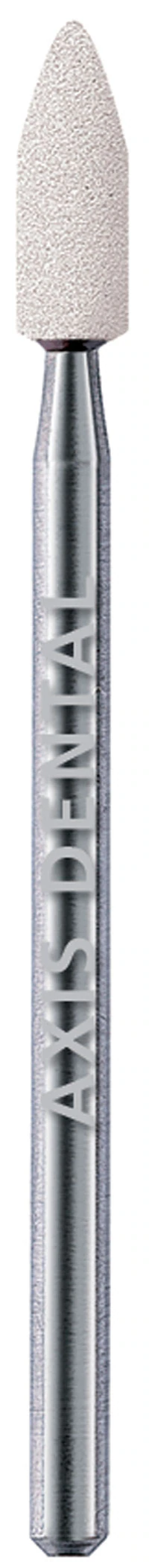 NTI White Stone Abrasive Small Flame, HP, Fine, 2.5 mm x 7.0 mm, 12/Pkg, WF661-HP
