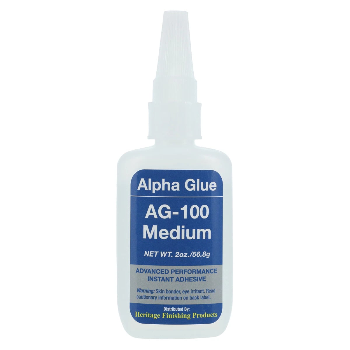 Alpha Glue Adhesive, 8-10 Seconds Set Time, 2 oz/Bottle