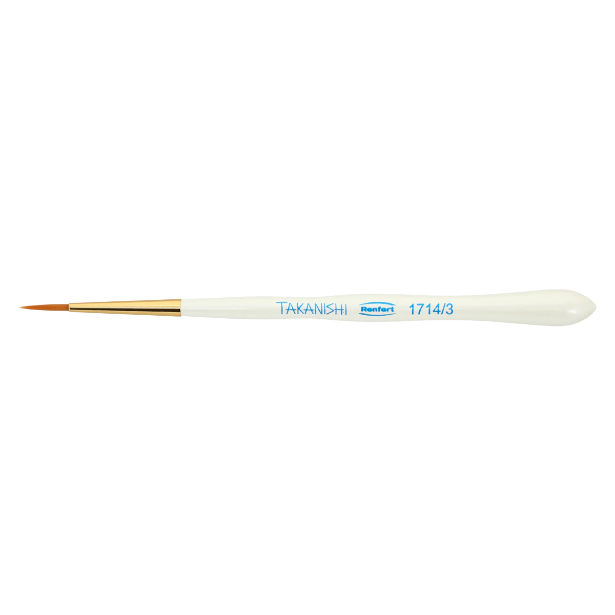 Renfert Takanishi Ceramist Brush, Size #3, Synthetic Bristle, Pack of 2, 17140003