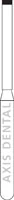 NTI Diamond Bur, FG, End Cutting, # M839, 1.2 mm, Medium Grit, Gray Ring, 5/Pk, M839-012
