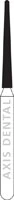 NTI Diamond Burs, FG, Taper Round End, # M850, 1.2 mm, Medium, Gray, 5/Pk, M850-012