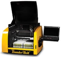 ThunderBolt ELISA+CLIA Analyzer (Gold Standard Diagnostics) with PC, Monitor, Incubator, Shaker, Sample Racks, Reagent Adapters, and Bottle Kit