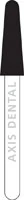 NTI Diamond Bur, Super Coarse, Round End Taper, FG Short Shank, #856-025 (SC856-025M), 5/Pkg
