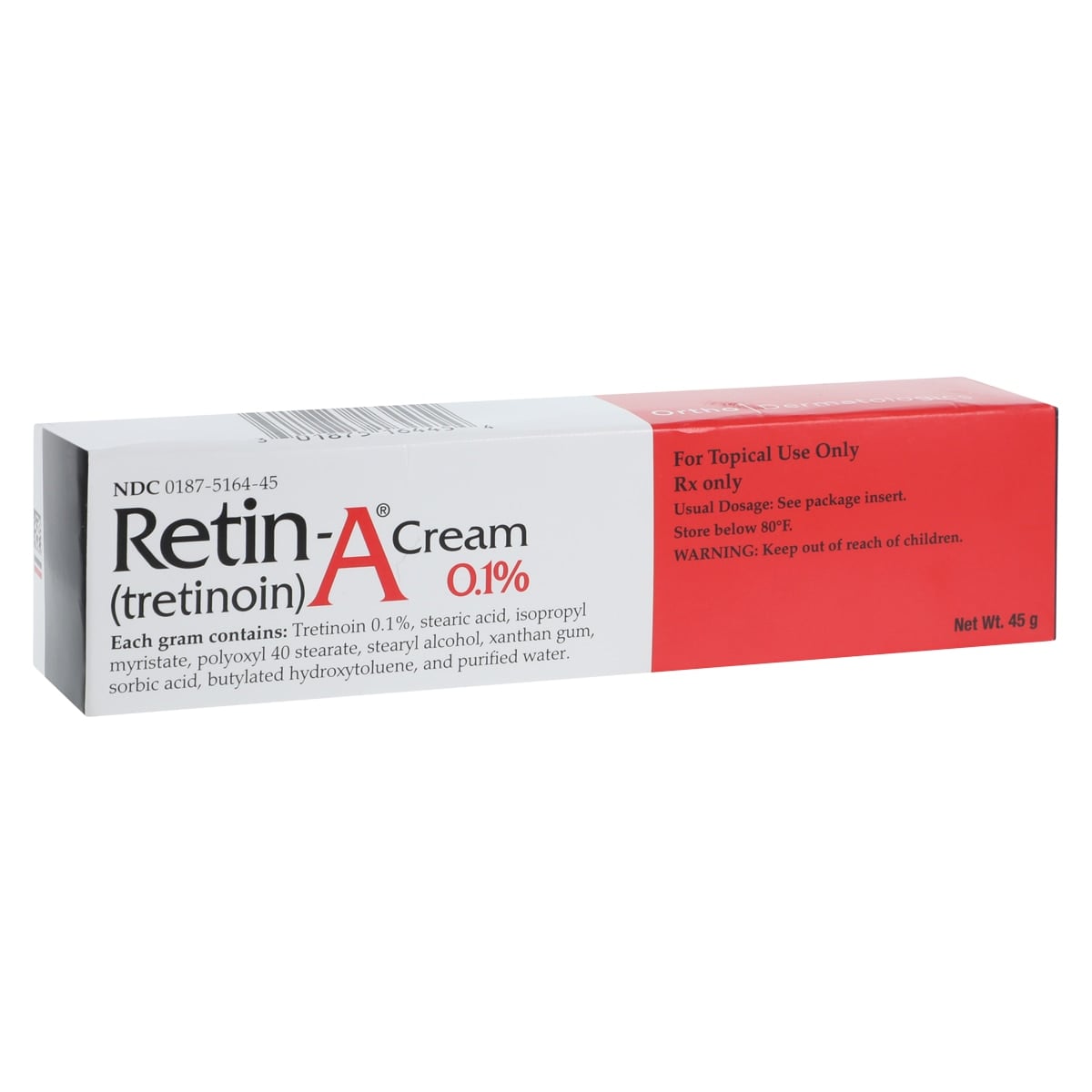 Retin-A Cream 0.1%, 45g Tube