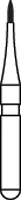 NTI nano/prep Diamond Bur, FG, Fine, Blue, Flame, #N860-007, 0.7 mm Diameter, 2.0 mm Length, Pack of 5