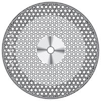 NTI Superflex Diamond Disc, HP Shank, Double-Sided, Perforated, Medium Grit, #934, 22 mm, Gray, 1/Pk, D934-220