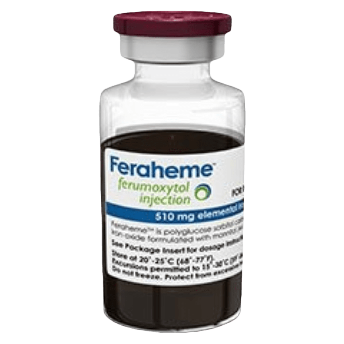 Feraheme 510mg for Injection, 30mg/mL, Single Dose Vial, 17mL, 01KT0J08PV9HNH2ZH6QVD26WZ3