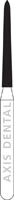 NTI Diamond Bur, Fine Grit, Curettage, Friction Grip, #F879K-012, 1.2 mm Diameter, 10.0 mm Length, 5/Pack