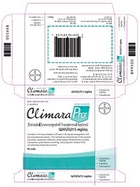 Climara Pro Transdermal Patch, 0.045 mg/0.015 mg per Day, 4 Patches per Package