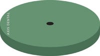 NTI Silicone Polishers, Unmounted, Large Disc, #220, 22 mm, Green, High Shine, 10/Pk, P0101-220