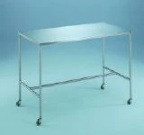Blickman Industries Instrument Table, 48" x 24" x 34", Stainless Steel, with 3" Casters