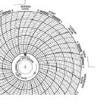 Circular Chart Paper for Helmer 220366 Recorder, 4" Diameter, 52/Box