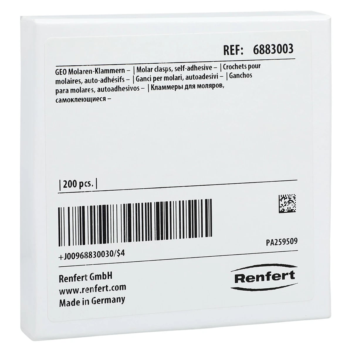 GEO Preformed Molar Clasp, Normal, 100/Package