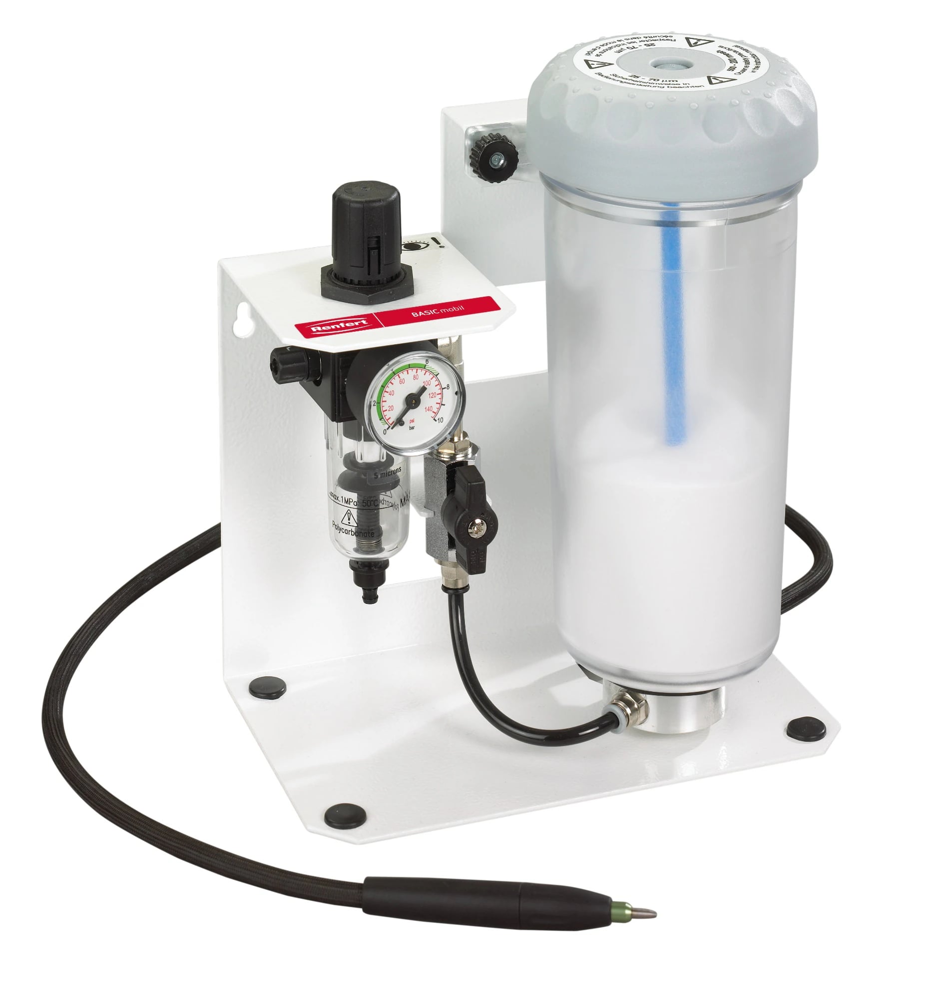Renfert Basic Mobil Fine Sandblasting Unit with Foot Control, 70-250 µm, 1 Each