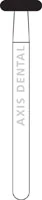NTI Diamond Bur, FG, Donut, # M909, 4.0 mm, Medium, Gray, 5/Pk, M909-040