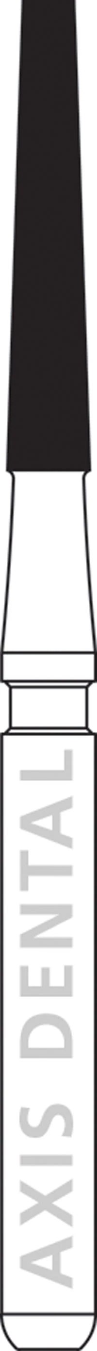 NTI Trimming & Finishing Carbide Bur, 12 Fluted, FG, Flat End Taper, #H375-014, 1.4 mm Diameter, 5/Pkg