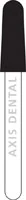 NTI Diamond Bur, FG, Taper Round End, # C855, 2.5 mm Diameter, Coarse, Green, 5/Pk, C855-025