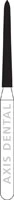 NTI Diamond Bur FG Super Coarse Curettage, Cone Bevel End, 1.2 mm Diameter, 10.0 mm Length, 5/Pkg, SC879K-012