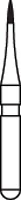 NTI nano/prep Diamond Bur, FG, Fine, Blue, Flame, #883, 0.7 mm Diameter, 2.0 mm Length, N883-007, 5/Pkg
