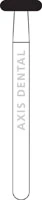 NTI Diamond Bur, FG, Donut, # SC909, 4.0 mm, Super Coarse, Black, 5/Pk, SC909-040
