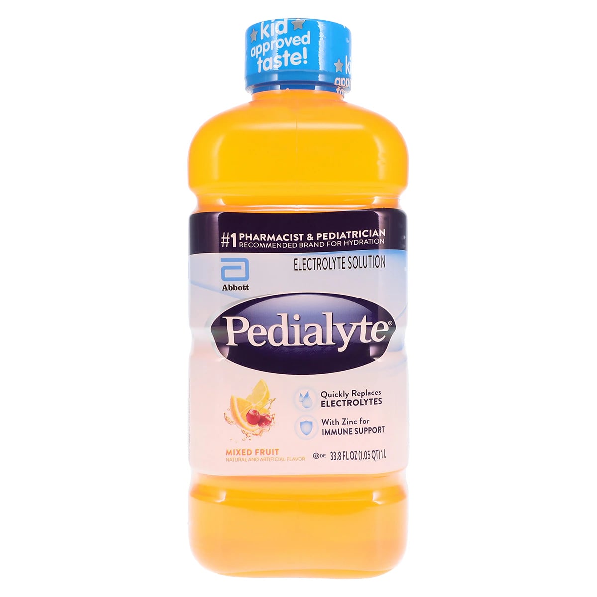 Pedialyte Electrolyte Solution, Mixed Fruit, 33.8 oz Bottle